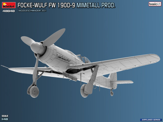 MiniArt 1/48 Focke-Wulf FW 190D-9 Mimetall Prod. Jagdgeschwader 301