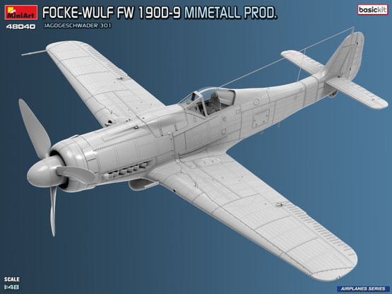MiniArt 1/48 Focke-Wulf FW 190D-9 Mimetall Prod. Jagdgeschwader 301