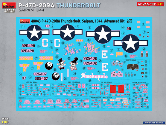 MiniArt 1/48 P-47D-20RA Thunderbolt Saipan 1944 (Advanced Kit)