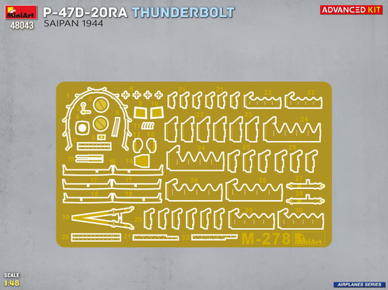 MiniArt 1/48 P-47D-20RA Thunderbolt Saipan 1944 (Advanced Kit)