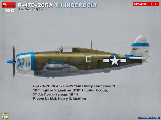 MiniArt 1/48 P-47D-20RA Thunderbolt Saipan 1944 (Advanced Kit)