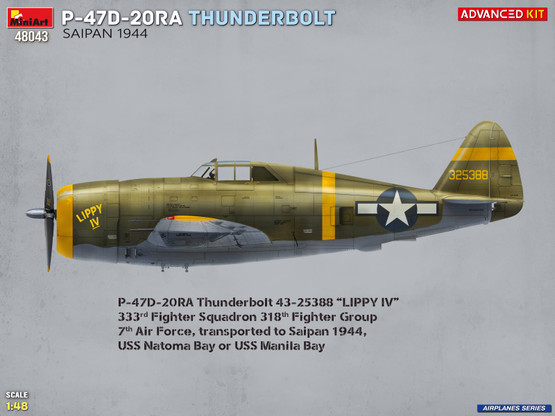 MiniArt 1/48 P-47D-20RA Thunderbolt Saipan 1944 (Advanced Kit)