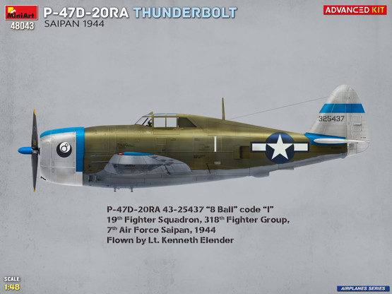 MiniArt 1/48 P-47D-20RA Thunderbolt Saipan 1944 (Advanced Kit)