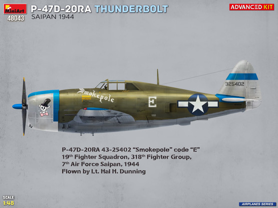 MiniArt 1/48 P-47D-20RA Thunderbolt Saipan 1944 (Advanced Kit)