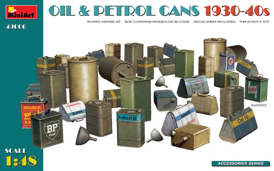 MiniArt 1/48 Oil & Petrol Cans 1930-40s