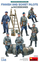 MiniArt 1/48 Finnish and Soviet Pilots w/ Accessories