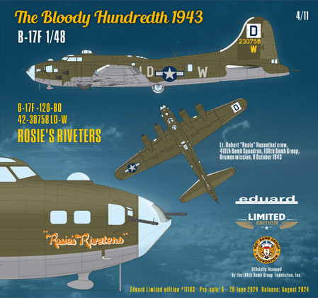 Eduard 1/48 The Bloody Hundredth 1943 (Limited Edition)