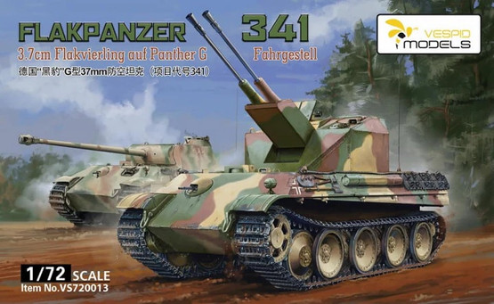 Vespid Models 1/72 Flakpanzer 341 3.7cm Flakzwilling auf Panther G Fahrgestell
