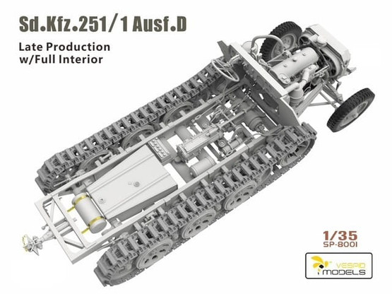 Vespid Models 1/35 Sd.Kfz.251/1 Ausf.D Late Production w/Full Interior