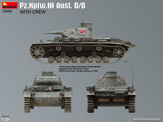 MiniArt 1/35 Pz.Kpfw. III Ausf. D/B with Crew