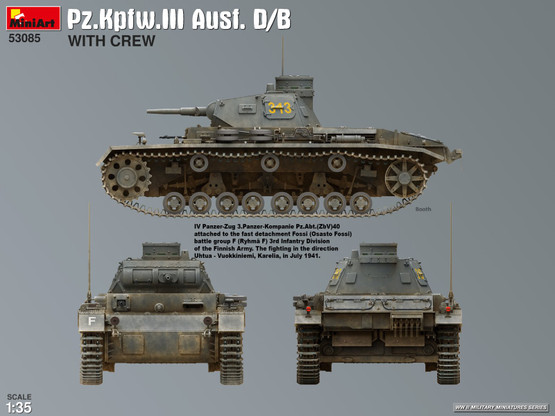 MiniArt 1/35 Pz.Kpfw. III Ausf. D/B with Crew