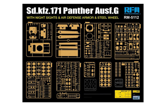 Ryefield Model 1/35 German Medium Tank Sd.Kfz.171 Panther Ausf.G