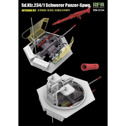 Ryefield Model 1/35 Sd.Kfz.234/1 Schwerer Panzer-Spwg. (Interior Kit)