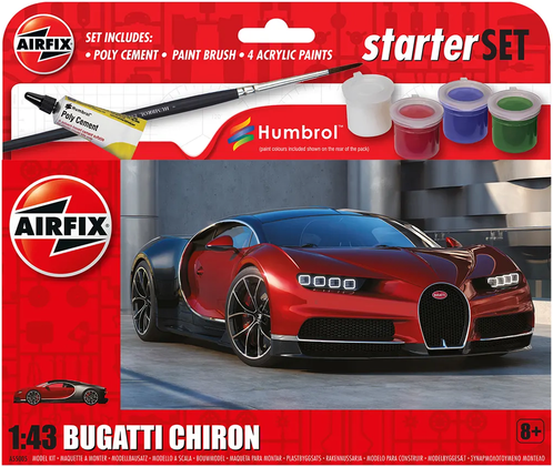 Airfix 1/43 Bugatti Chiron aloituspakkaus