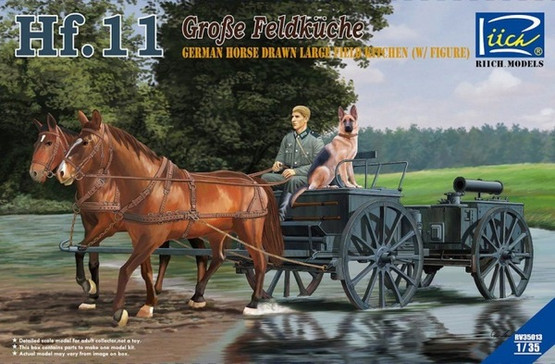 Riich.Models 1/35 Große Feldküche Hf.11 German Horse Drawn Large Field Kitchen (w/Figure)