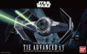 Bandai 1/72 Star Wars Tie Advanced x 1