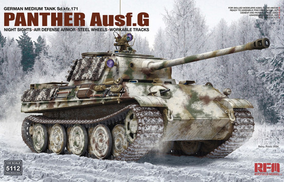 Ryefield Model 1/35 German Medium Tank Sd.Kfz.171 Panther Ausf.G