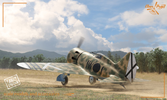 Clear Prop 1/48 I-16 Type 5 in the sky of Spain Early Version