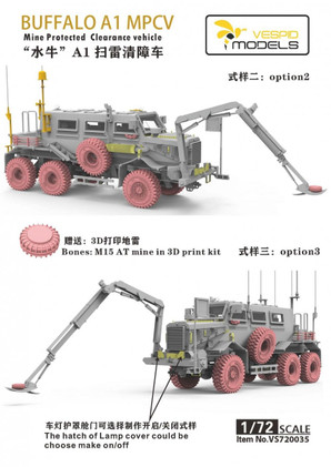 Vespid Models 1/72 Buffalo A1 MPCV Mine Protected Clearance Vehicle