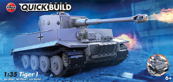 Airfix 1/35 Tiger I QUICK BUILD aloituspakkaus