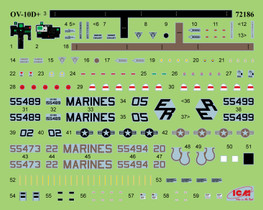 ICM 1/72 OV-10D+ Bronco US Attack and Observation Aircraft