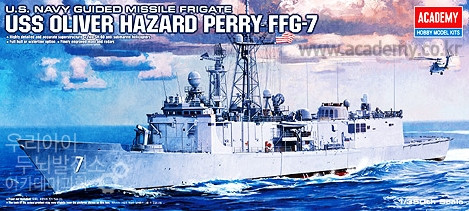 Academy 1/350 U.S. Navy Guided Missile Frigate USS Oliver Hazard Perry FFG-7