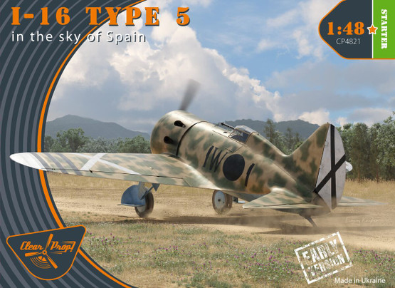 Clear Prop 1/48 I-16 Type 5 in the sky of Spain Early Version