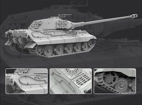 Flyhawk 1/72 Pz.Kpfw.VI Ausf.B Königstiger Original Turret Version