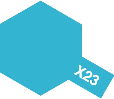 Tamiya Acrylic Paint Mini X-23 Clear Blue 10ml