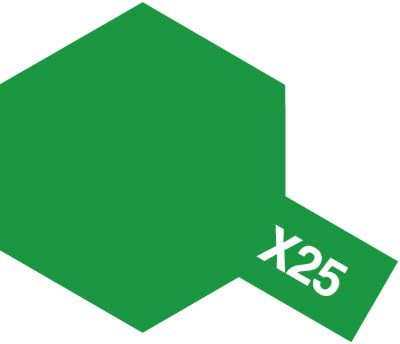 Tamiya Acrylic Paint Mini X-25 Clear Green 10ml