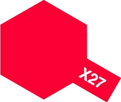 Tamiya Acrylic Paint Mini X-27 Clear Red 10ml