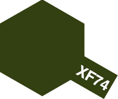 Tamiya Acrylic Paint Mini XF-74 Olive Drab (JGSDF) 10ml