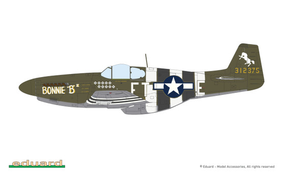Eduard 1/48 P-51B/C Mustang with Dorsal Fin (Profipack)