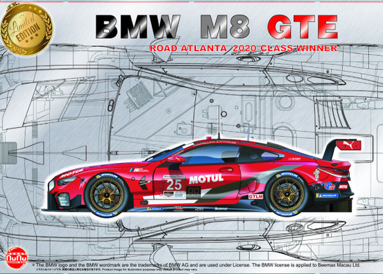 NuNu Model Kit 1/24 BMW M8 GTE Road Atlanta 2020 Class Winner