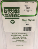 Evergreen Polystyreenilevy Clear 0,13mm 3 kpl