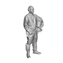 3D Scale Model Universe 1/48 Finnish MiG-21F Fighter Pilot in a Pressurized Suit During the Cold War