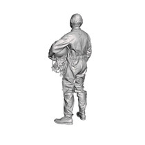 3D Scale Model Universe 1/32 Finnish MiG-21F Fighter Pilot in a Pressurized Suit During the Cold War