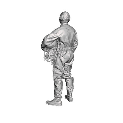 3D Scale Model Universe 1/48 Finnish MiG-21F Fighter Pilot in a Pressurized Suit During the Cold War