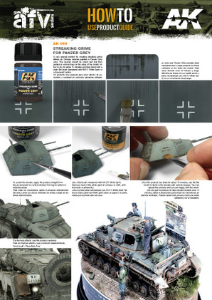 AK Streaking Grime - For Panzer Grey 35ml