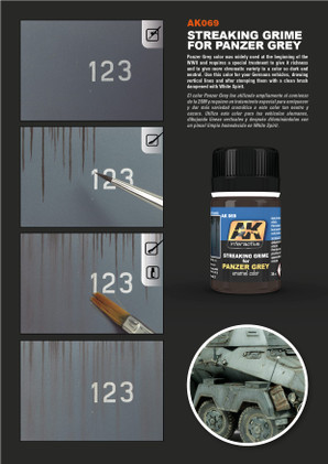 AK Streaking Grime - For Panzer Grey 35ml