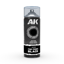 AK Interactive Fine Primer Black 400ml spray pohjamaali