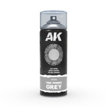 AK Interactive Fine Primer Grey 400ml spray pohjamaali