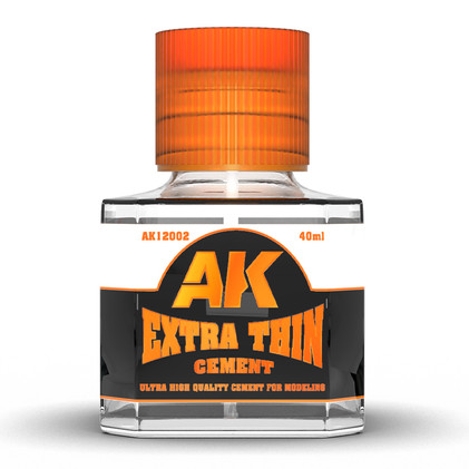AK Interactive Extra Thin Cement nestemäinen muoviliima 40ml