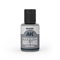 AK Interactive Precision Panel Liner - Light Grey 30ml