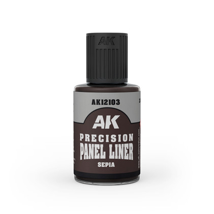 AK Interactive Precision Panel Liner - Sepia 30ml