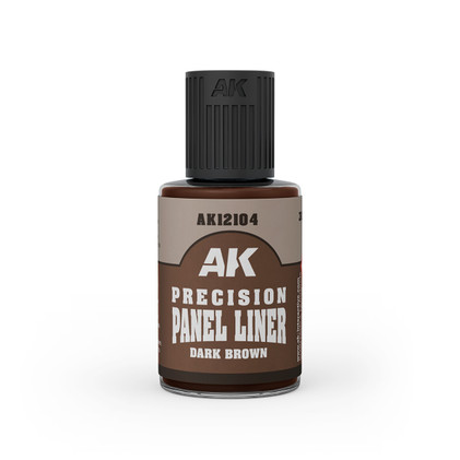 AK Interactive Precision Panel Liner - Dark Brown 30ml