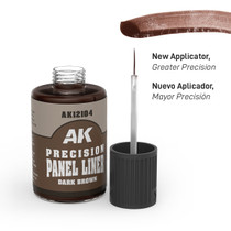 AK Interactive Precision Panel Liner - Dark Brown 30ml