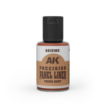 AK Interactive Precision Panel Liner - Fresh Rust 30ml
