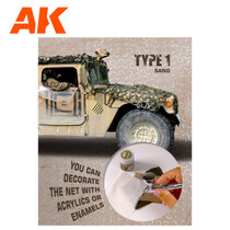 AK Interactive Camouflage Net - Type 1 Sand