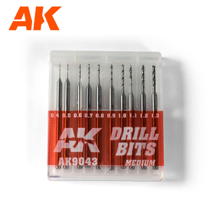 AK Poranteräsetti (0.4-1.3 mm) 10kpl